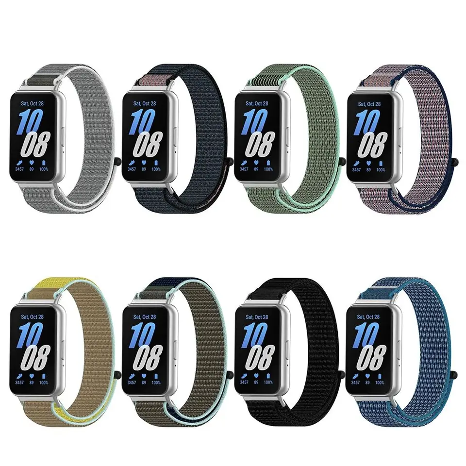 Nylonový slučkový remienok pre Samsung Galaxy FIT3 nastaviteľný elastický náramkový hodinky pre Samsung Galaxy FIT3 ADPECORY