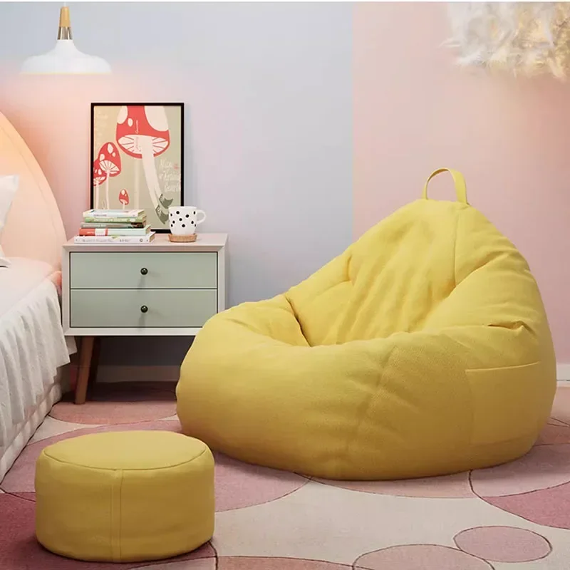 Nábytok Puff Couch Obývacie izby relaxačné stoličky Bean vrecká na miestnosť Sofas Pouf kabriolet pohovka posteľ Single Sets Domáce pohovky camas