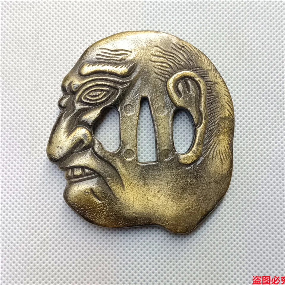 Nádherná zliatina hlava Tsuba Guard Accessories f Japanese Sword samurai katana nožové kovania handguard