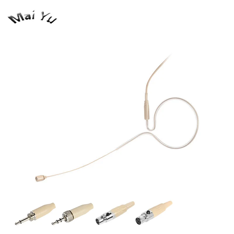 Náhlavná súprava Single Earhook Microfón Omnirection Condenter Pán Mikrofón Mini XLR 3,5 mm skrutka pre AKG Samson Shure