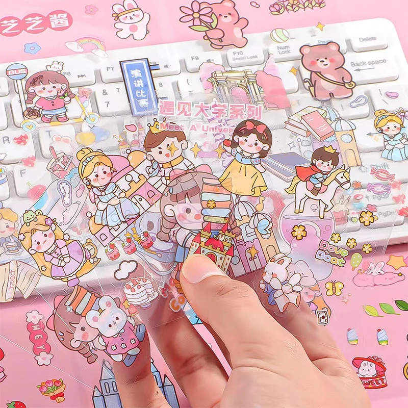 Náhodné 20ks Pet Pet Cartoon Scrapbooking Cute Sticker DIY Handbook Kawaii Hračky na nálepky dekorácie