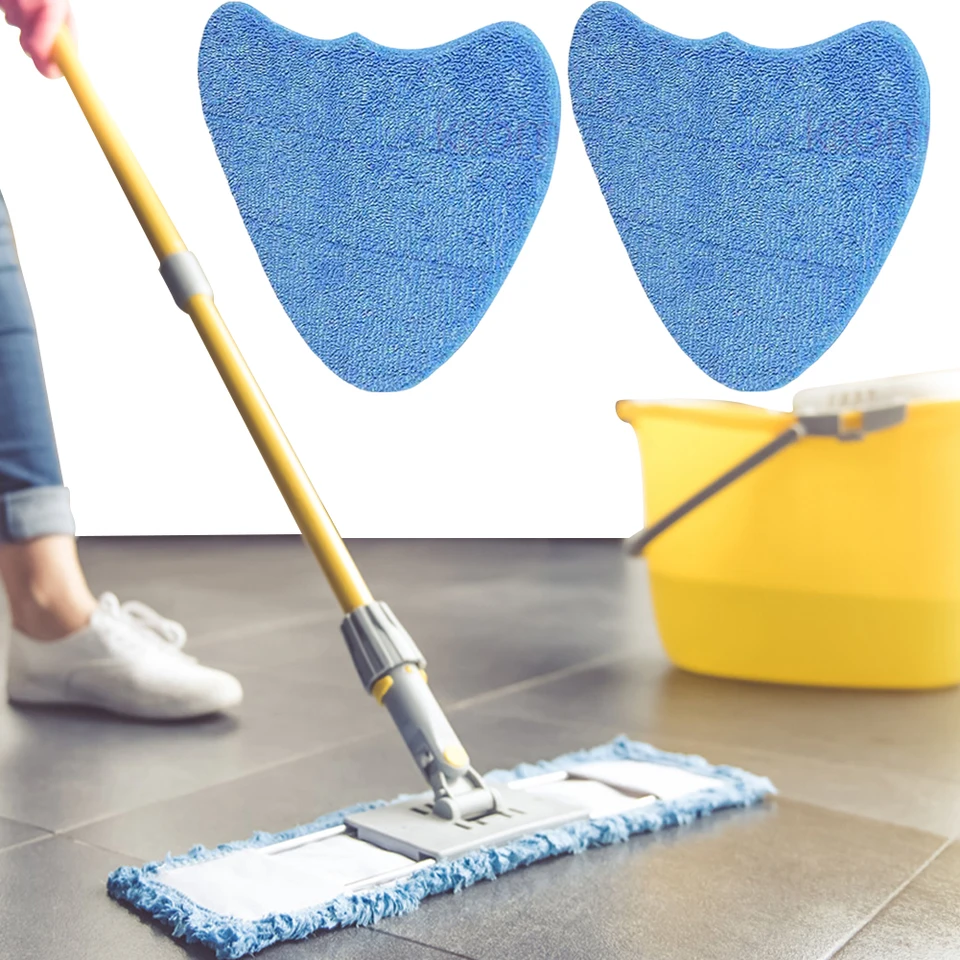 Náhradná mopová podložka mikrovlákna Triangle Trojuhoľ mop mop handrička opakovane použiteľná umývateľná vymeňte handry pre parný mop vax