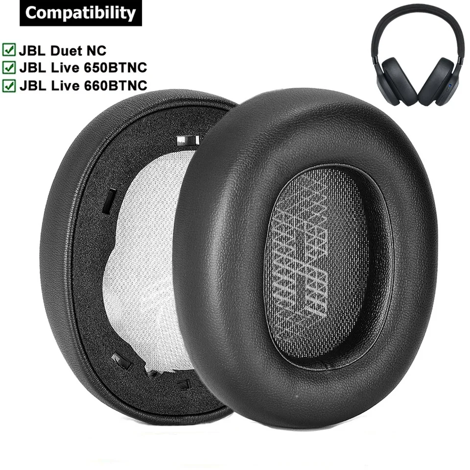 Náhradná špongia vankúš na ušné podložky pre uši pre JBL Live 650Btnc Live 660 BTNC Earpads pre JBL Live Live Suilphone Gaming Earpads