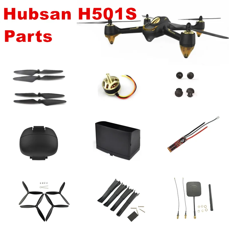 Náhradné diely pre Hubsan X4 H501S RC Dron H501C H501A Príslušenstvo vrtuľou kryt