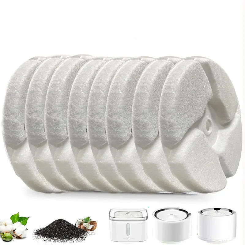 Náhradné filtre jednotiek 6 kusov kompatibilných s Petkit Eversweet 2 a Eversweet 3 Vodná fontána Viacnásobná filtrácia
