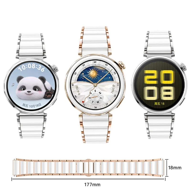 Náhradné hodinové pásmo pre Huawei Watch GT4 (41 mm) High-end Metal Ceramic Watch Remes kompatibilný s GT5PRO (42 mm) GT5 (41 mm)
