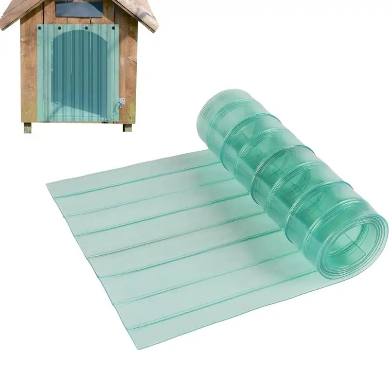 Náhradné klapky na dvere psov Bezpečné PVC Strip pre domácich majstrov pre domácich majstrov alebo pre ekologické priehľadné dvere s priehľadným priehľadom ľahko rezať a inštalovať