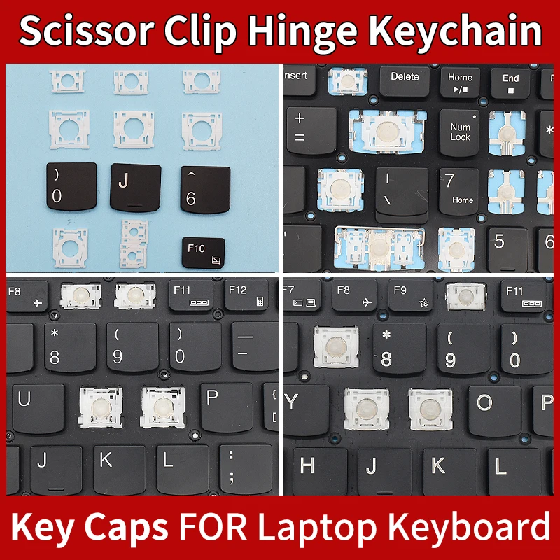 Náhradné kľúče klipky s nožnicou klip pre Lenovo IdeaPad Gaming 3-15ImH05 15AH05 15ACH GY530 GY550 Klávesové kľúče klávesnice Klávesnica Klávesnica