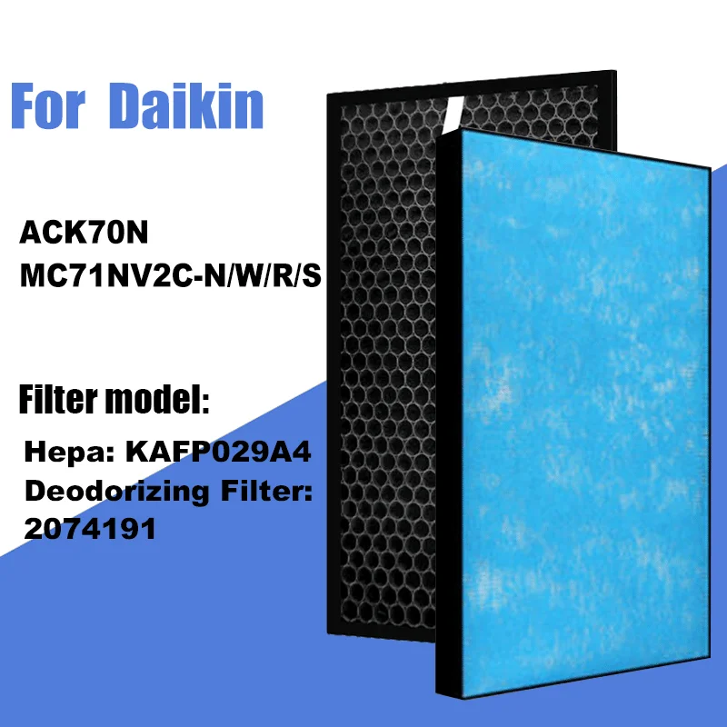 Náhradný anti bakteriálny dezodorizujúci filter HEPA pre čistič vzduchu Daikin Kafp029A4 ACK70N MC71NV2C-N/W/R/S