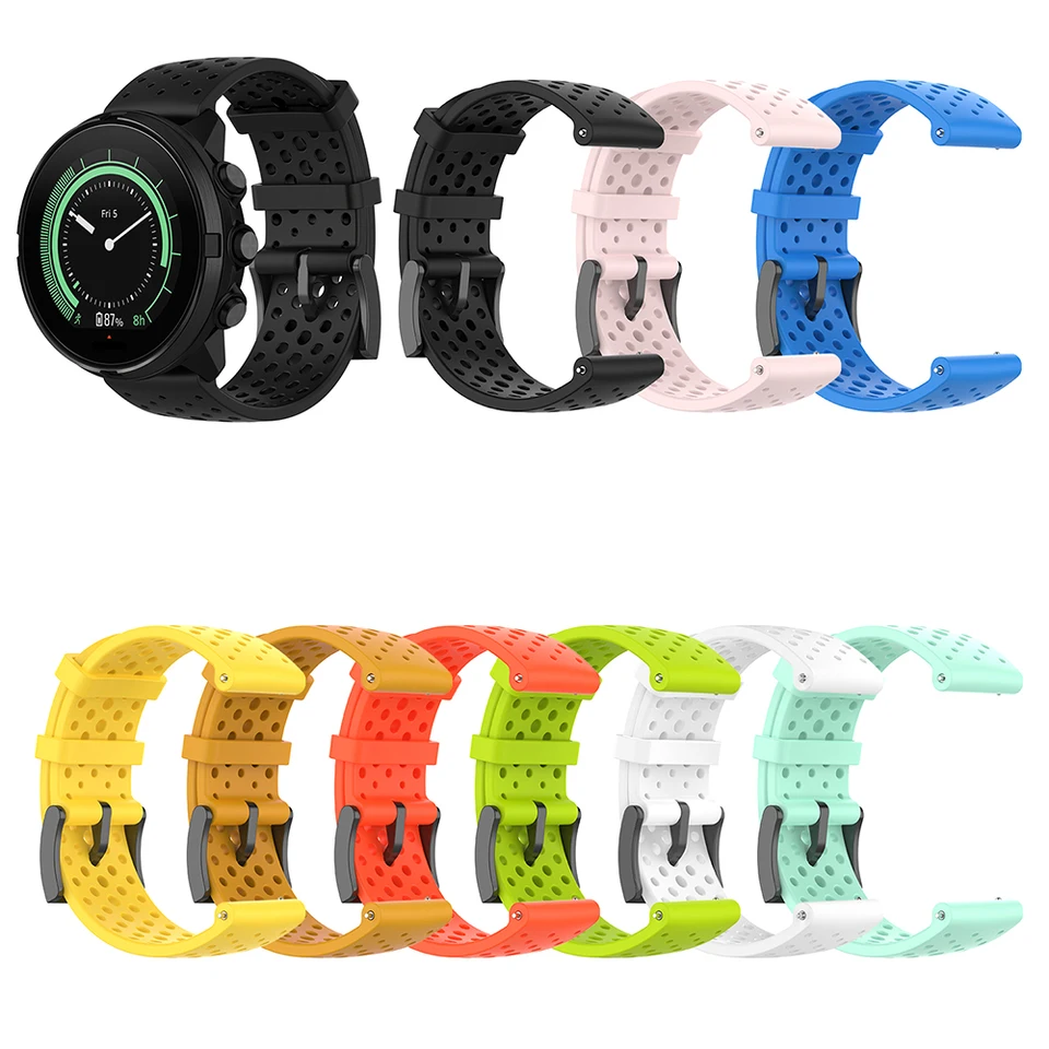 Náhradný silikónový pásik pre Suunto Spartan Sport Wrist HR/Suunto 9 Baro/Suunto D5