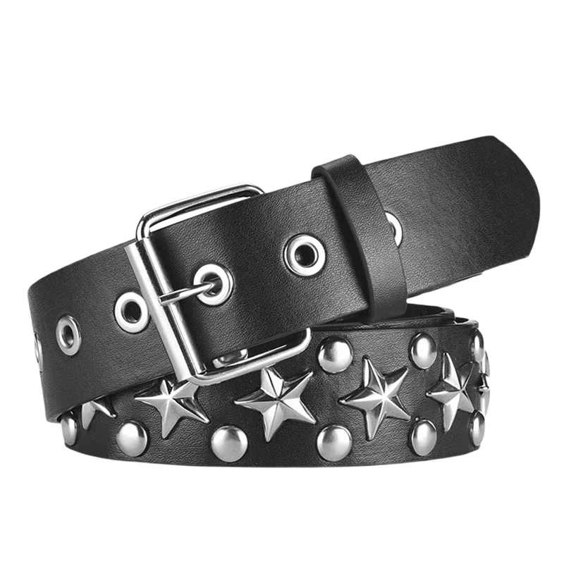 Náhrdelník s čiernymi kožeami s striebrom so striebornými nitmi v tvare hviezdy Gothic Style Gollar Hrdecklace pre ženy pre jej darčeky
