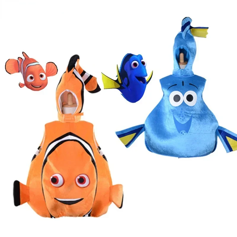 Nájdenie kostýmu COWNfish Cosplay Nemo Dory Regal Blue Tang Dory Toddler Fish For Children Kostým pre dospelých Halloween Party M17