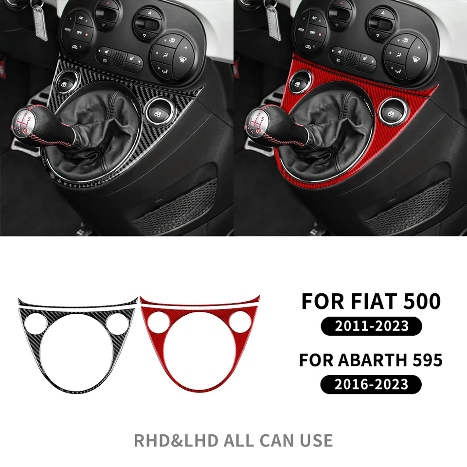 Nálepka automobilov pre automobily pre Fiat 500 2008 2009 2011 2011 Dekorácia interiéru pre Abarth 595 2012 2013 2014 2015 2016 2017-2023