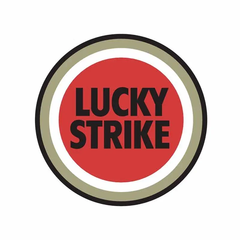 Nálepka automobilu Funny Lucky Strike pre automobilové notebook dekorácie vodotesné a opaľovací krém PVC, 15*15 cm