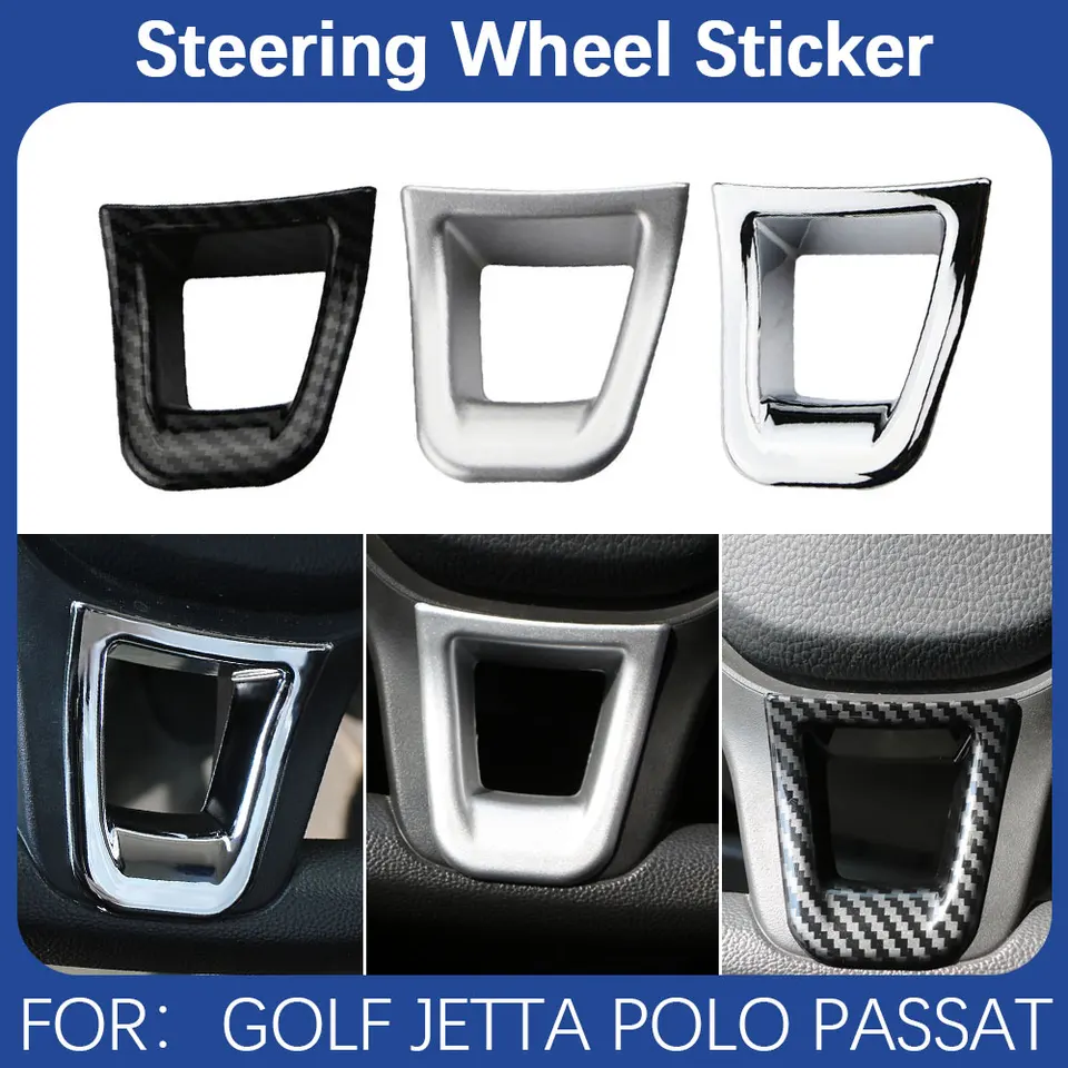 Nálepka krytu krytu vozidla na volant pre Volkswagen VW Golf 7 MK7 Jetta MK5 MK6 2015 - 2018 Polo 2014+ Passat B7 B8 Príslušenstvo