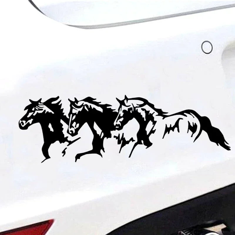 Nálepka na autá bežiace kone Vinylové vodotesné vodotesné odnímateľné odnímateľné nálepky s vlastným útlakom auto automatické nálepky