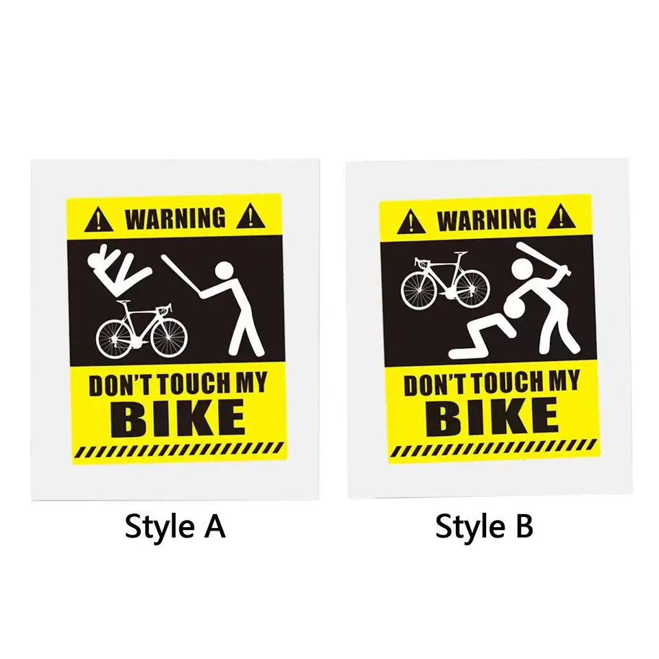 Nálepka na bicykle, nedotýkajte