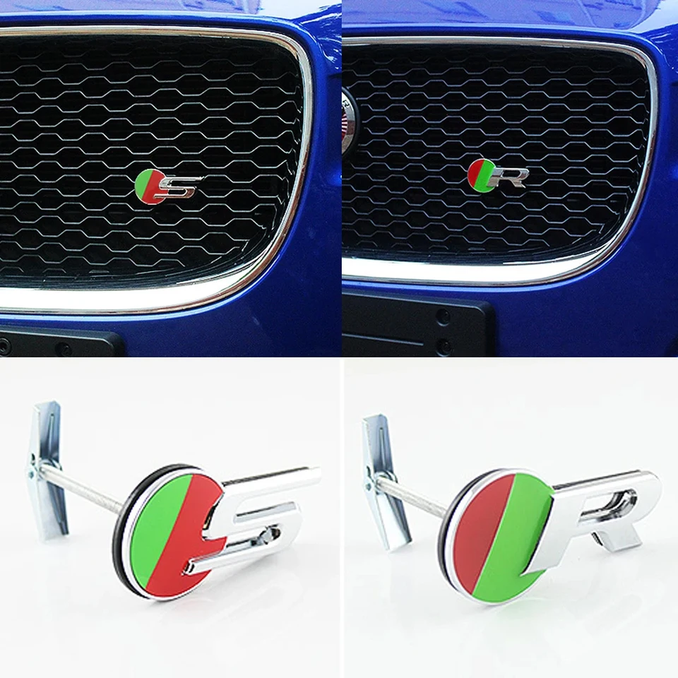 Nálepka na klipovú mriežku pre Jaguar F-Type E-Pace F-Pace XE XF XJL SVR RS Sport Enmblem Sticker Grills Sticker Jaguar Accessories