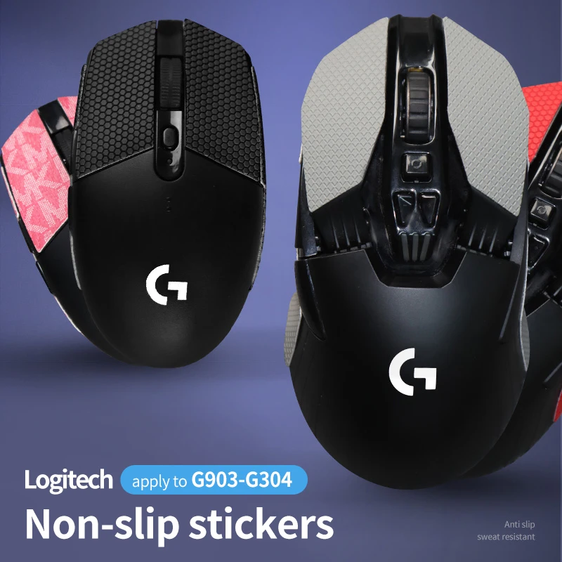 Nálepka na myši proti šmyku pre Logitech G903 900 Hrdina bezdrôtová pokožka Strana potu G900 Príslušenstvo G304 Farba G703 G603/403 Čierna čierna