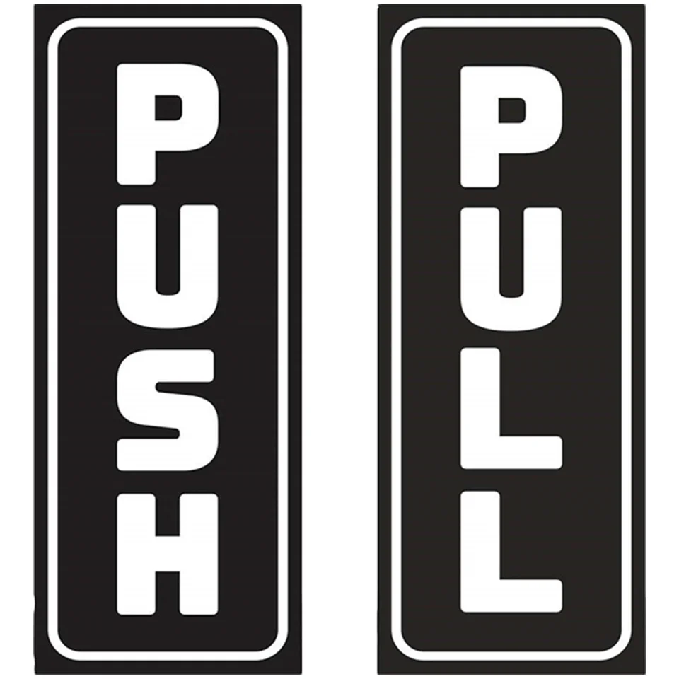 Nálepka na nálepku na kúpeľňu Písanie Logo Push Stickers for Restaurant Office Zamestnanec Iba Značky dverí