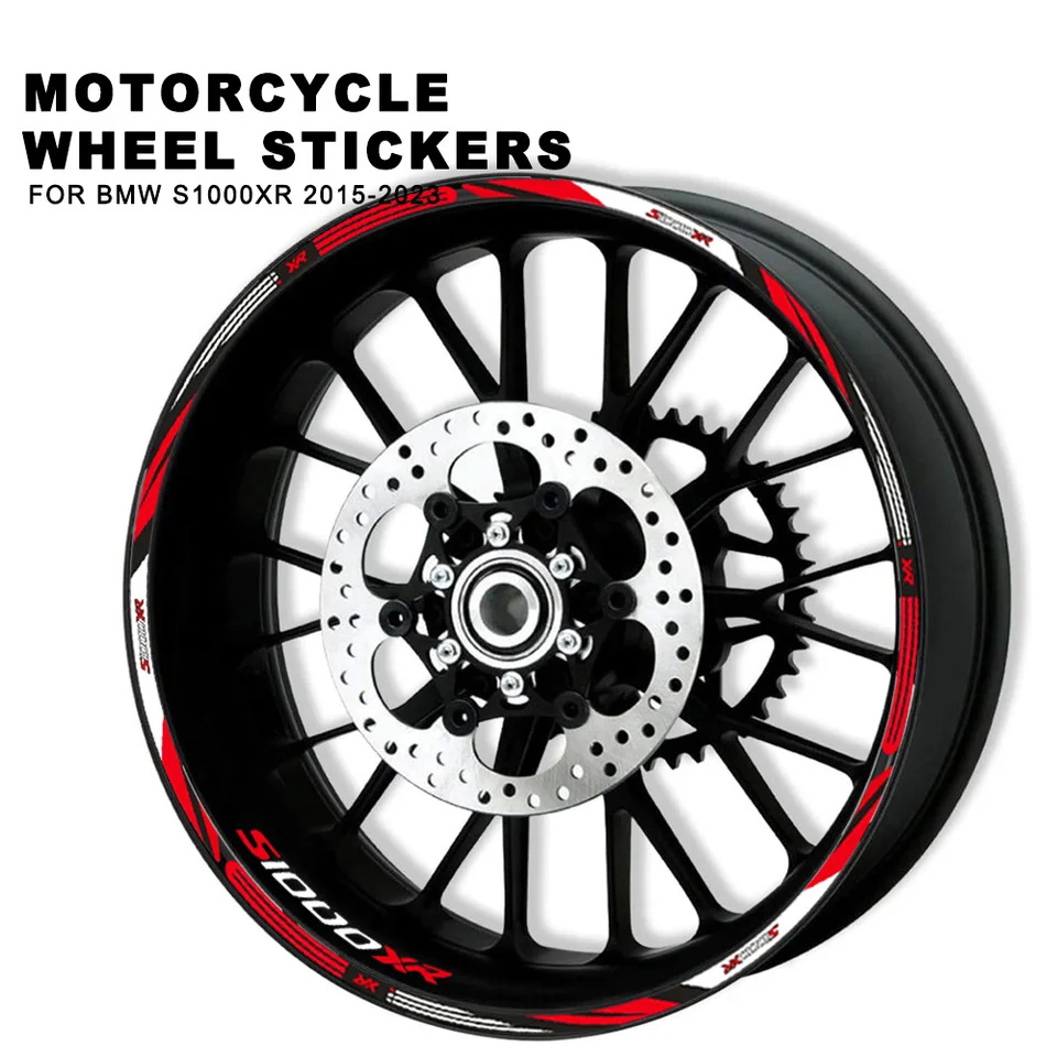 Nálepka na nálepku na motocykel Vodotesný náboj na nálepku RIM RIM Stripe páska 17 palcov pre BMW S 1000 S1000 XR 1000XR 2015-2023 2019 2020 2021