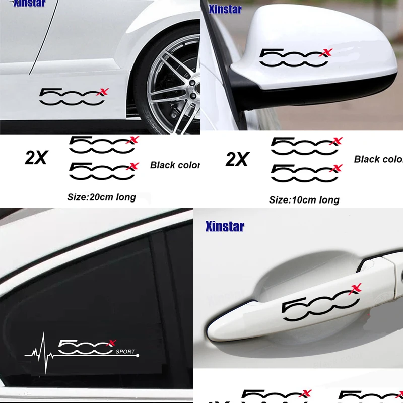 Nálepka na nálepku na nálepku pre karosériu pre fiat 500x automatické doplnky