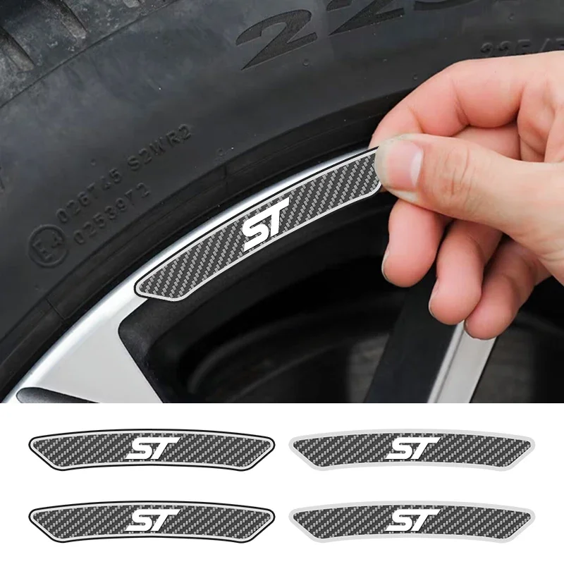 Nálepka na nálepku na obočie s automobilom Sticker Car Wheel Color pre Ford Foose Rs St Wolf Shelby Focus Everest Kuga Ranger Explorer Fiesta