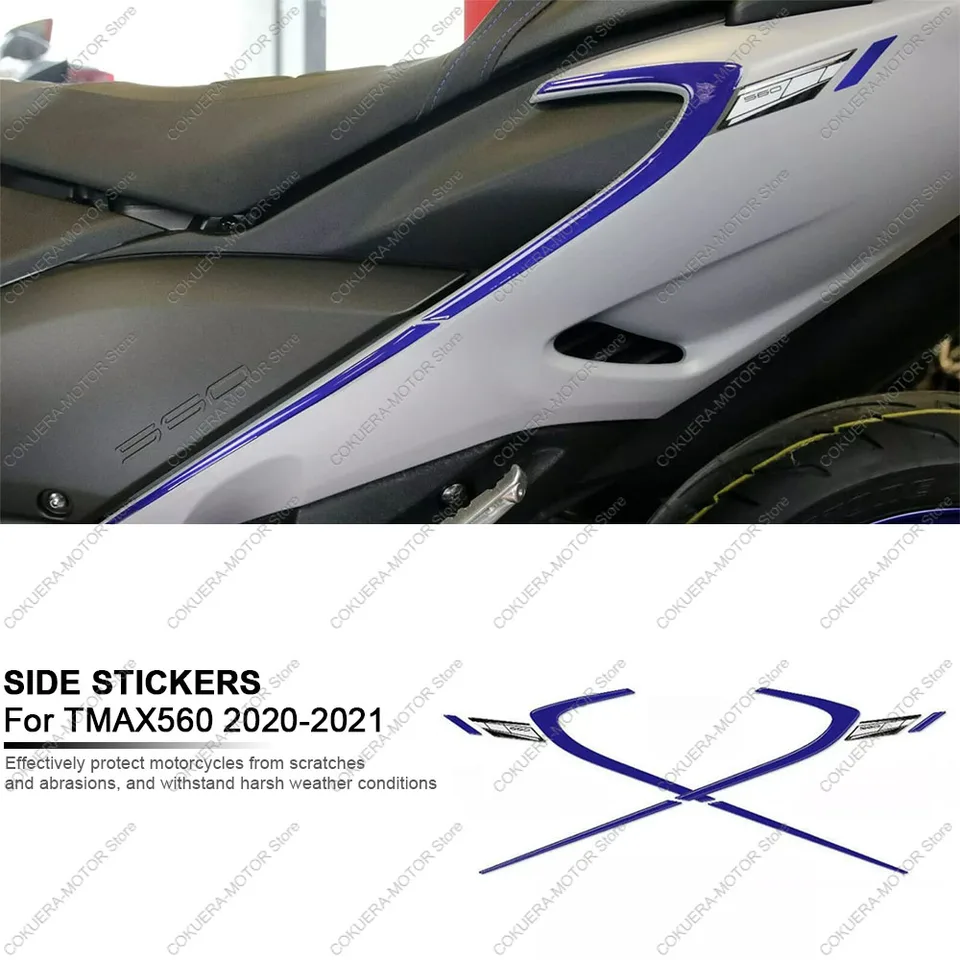 Nálepka na ochranu bočnej ochrany pre Yamaha Tmax 560 2020 2021 Motocyklové príslušenstvo 3D nálepka na ochranu epoxidovej živice