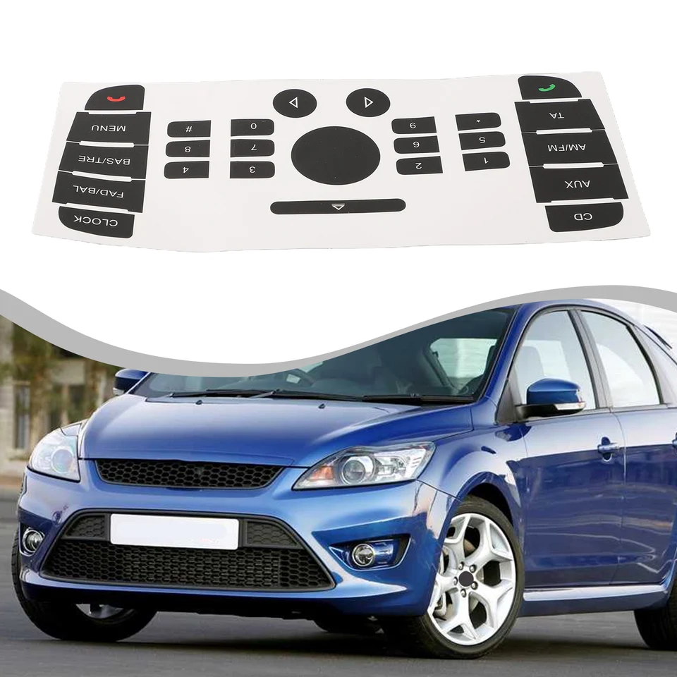Nálepka na opravu ovládacieho panela klimatizácie pre 6000 CD Rádio pre Ford pre nálepku na opravu tlačidla Mondeo Audio