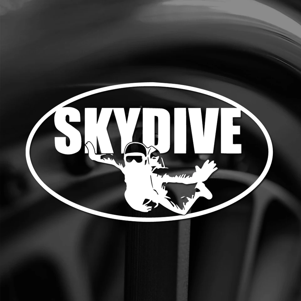 Nálepka na pančucháče -parachuter - nálepka oblohy potápanie Fun Skydiving Jump Vinyl Decal Sticker Auto nepremokavá nálepka nárazníka nárazníka