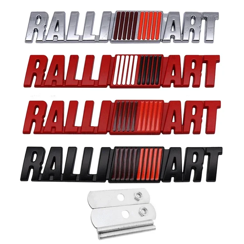 Nálepka na prednú mriežku auta pre Mitsubishi Ralliart V5 Outlander Eclipse Pajero Auto Auto Badge Decal Decoration