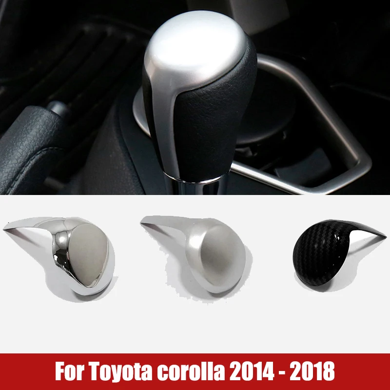 Nálepka na rukoväte prevodovky na posun gombíka prevodovej hlavy pre nálepku na rukoväť pre koľbu pre spoločnosť Toyota Corolla 2014 2015 2016 2017 2017 2018 ABS