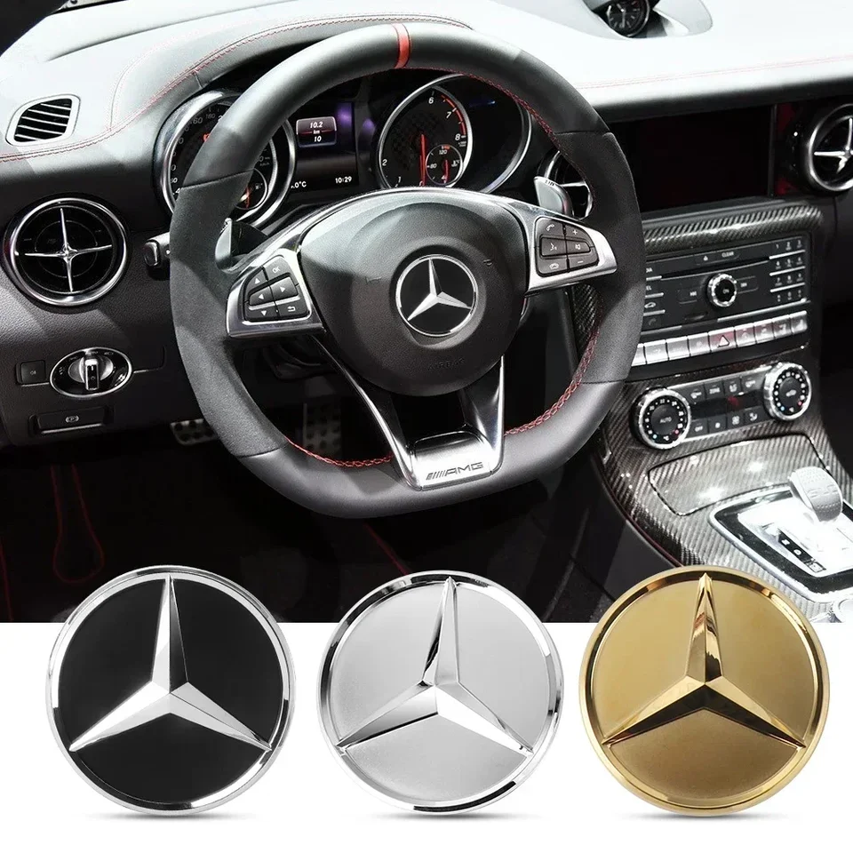 Nálepka na strednú nálepku na volant pre volant pre Mercedes Benz AMG W253 X253 X205 W166 W176 GLC/GLK/GLE CLES DECORÁCIA ODDEKU ODDEKU