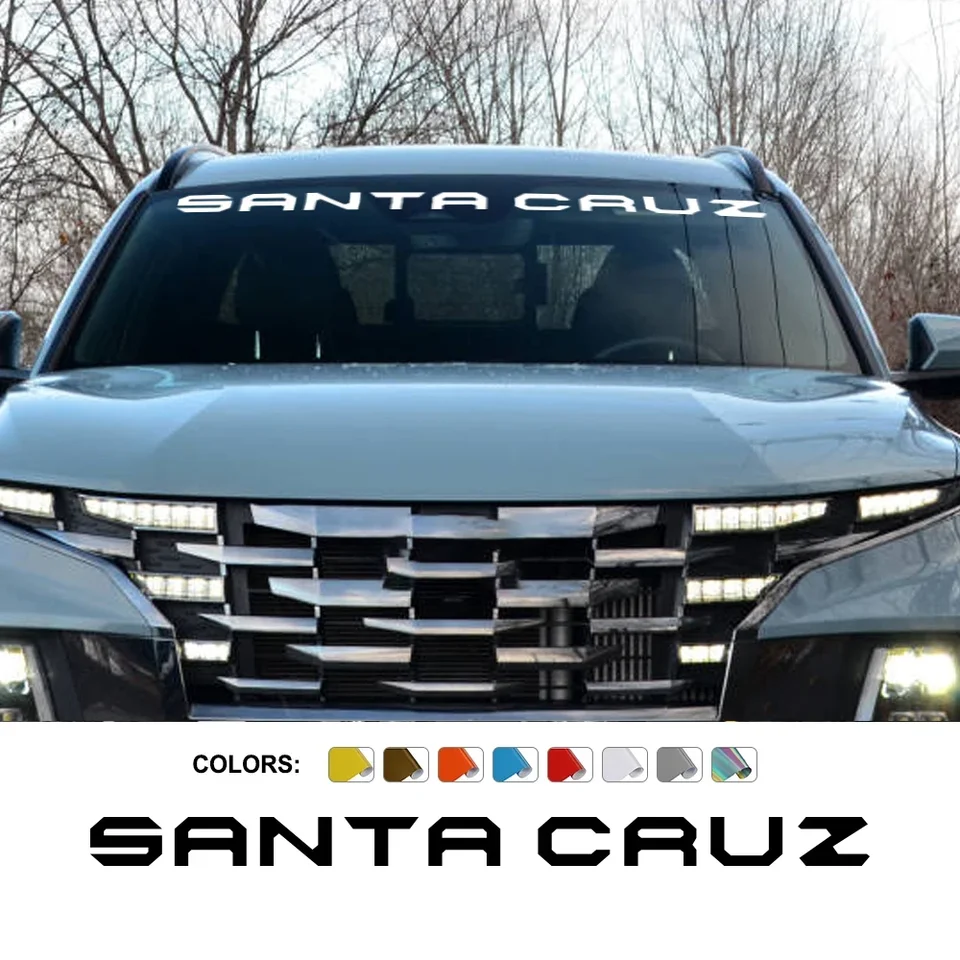 Nálepka na čelné sklo pre Hyundai Santa Cruz SE SEL Limited 2022 2023 Pickup Grafika DIY Style Decal Automatické príslušenstvo