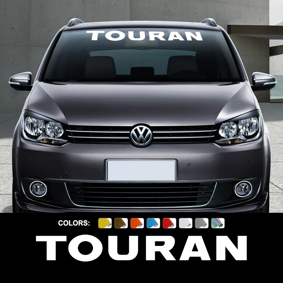 Nálepka na čelné sklo pre Volkswagen VW Touran 2006 2017 1T1 Grafika na čelné sklo