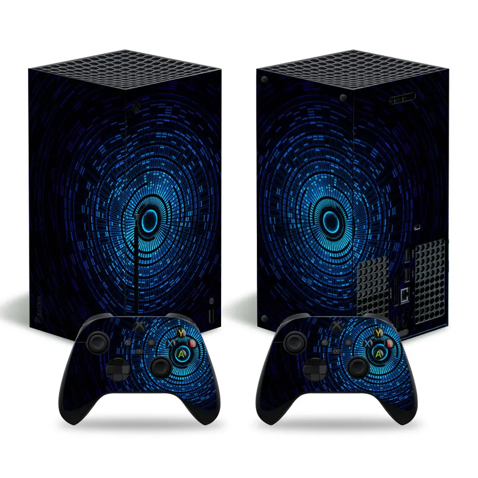 Nálepka nálepky na nálepku pre vedecký štýl pre konzolu Xbox Series X a 2 ovládače Xbox Series X Skin Sticker Viny