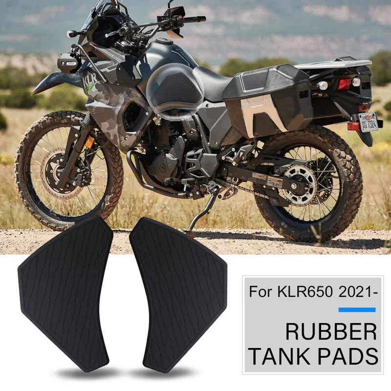 Nálepka podložky palivovej nádrže pre Kawasaki KLR650 KLR 650 2021 2022 Anti-Stric Scratch-rezistentné gumové gumové priľnavé chrániče OHLODNÉHO ZÁKLADNÉHO TAKPAD