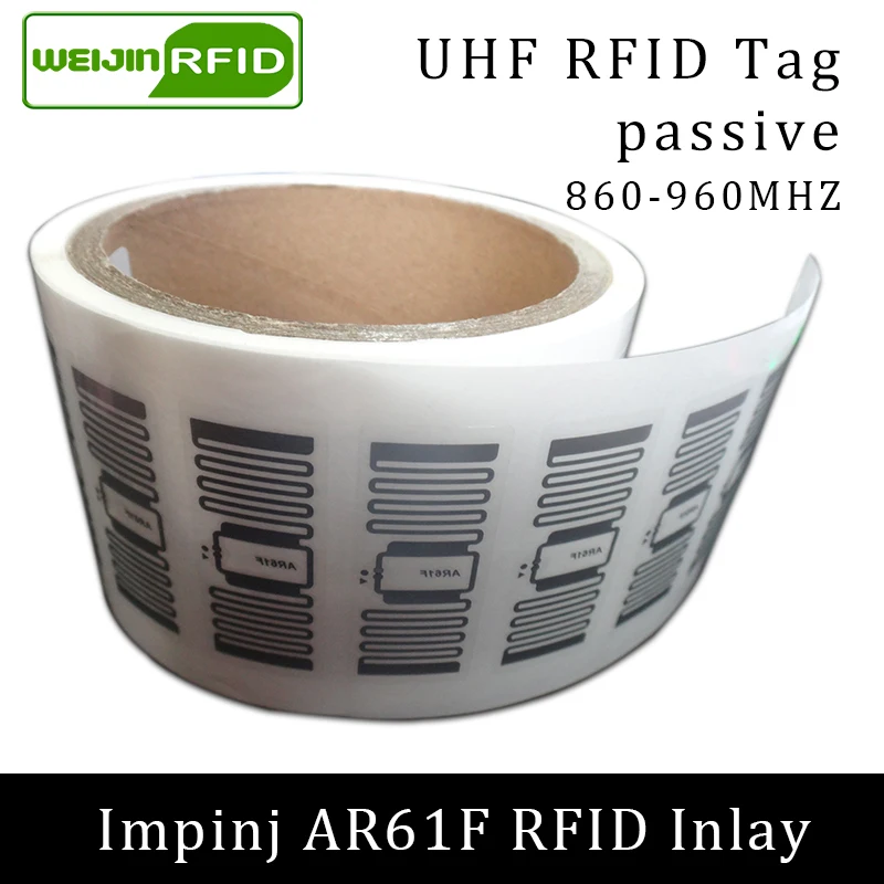 Nálepka RFID UHF TAG Impinj Monzar6 Ar61f Mokrá inlay 915MHz 900 868MHz 860-960MHz EPCC1G2 6C