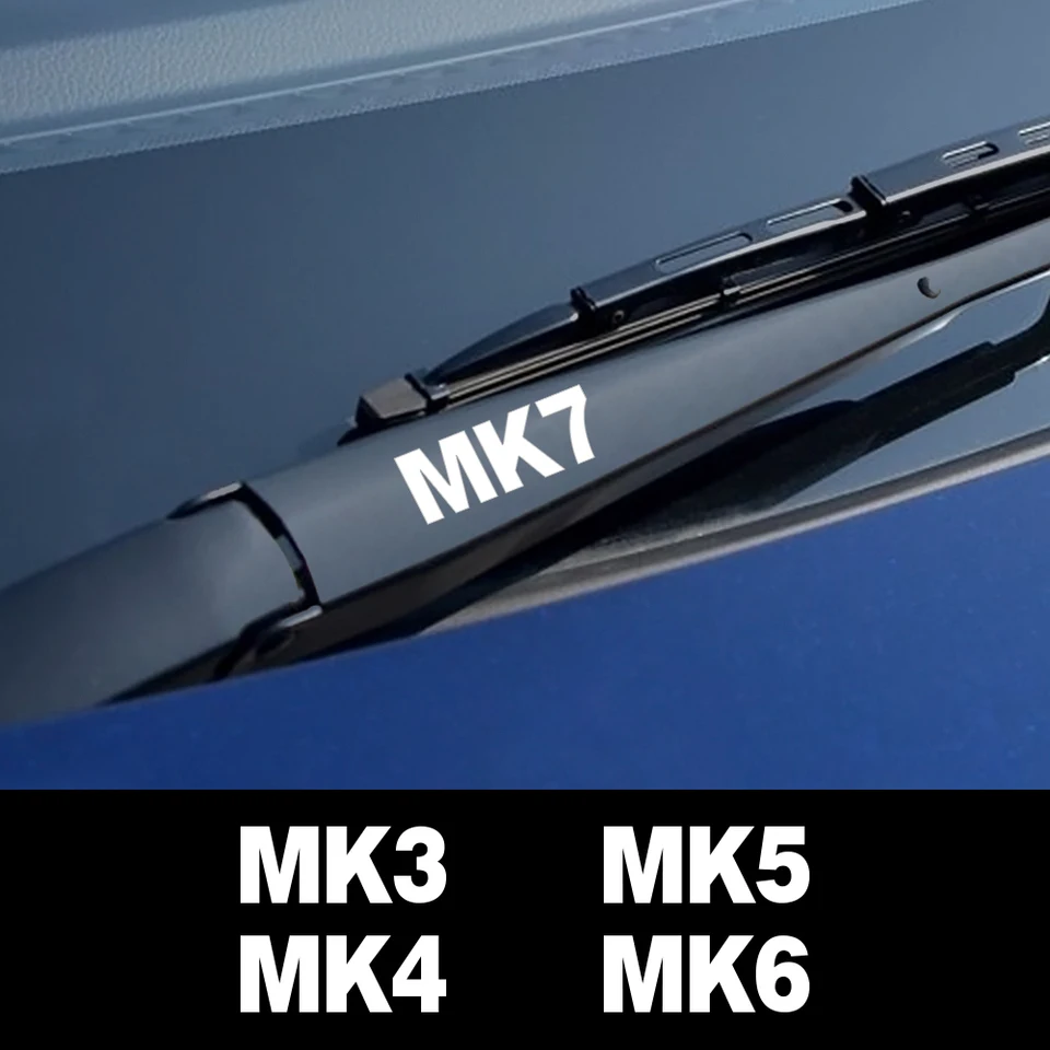 Nálepky a nálepky pre stierač automobilov pre VW Volkswagen Mk2 Mk7 Mk4 Mk3 Mk5 Mk6 Mk8 Golf 4 7 5 6 Automatický exteriérový štýl