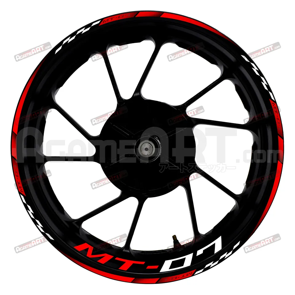 Nálepky kolies pre motorové cykly pre Yamaha MT-07 17-palcové predné a zadné vodotesné reflexné nálepky koleso dekoratívne nálepky