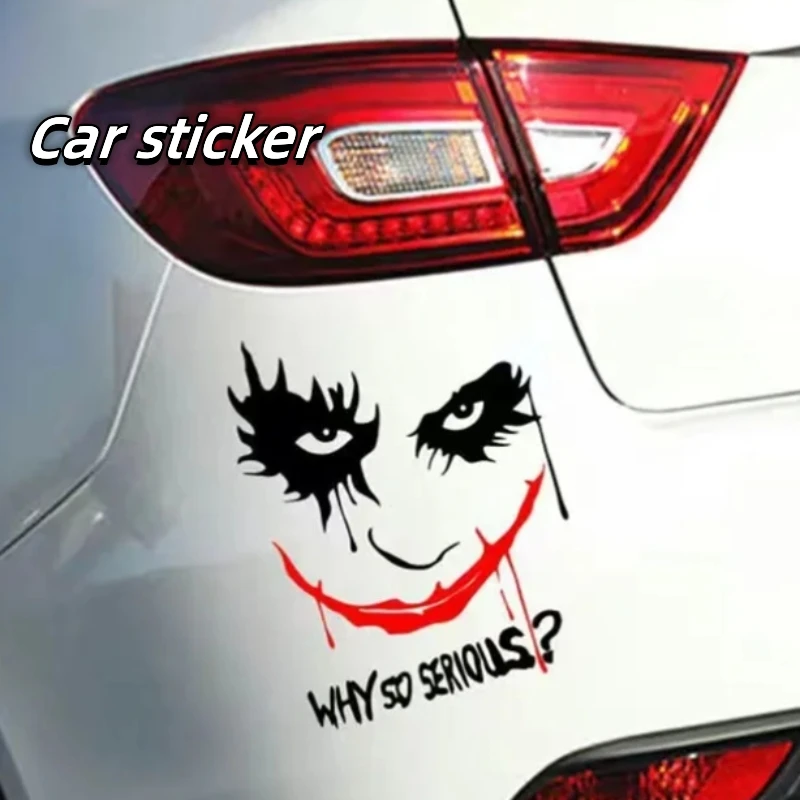 Nálepky na autá Halloween anglicky Prečo taká vážna motocyklová prilba Kreatívne nálepky Reflexné dekoratívne dekorácie