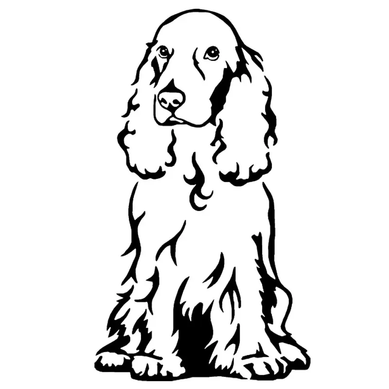 Nálepky na autá Personalizované nálepky koker spaniel roztomilé nálepky nepremokavé a opaľovacie krycie škrabance PVC 15*9 cm