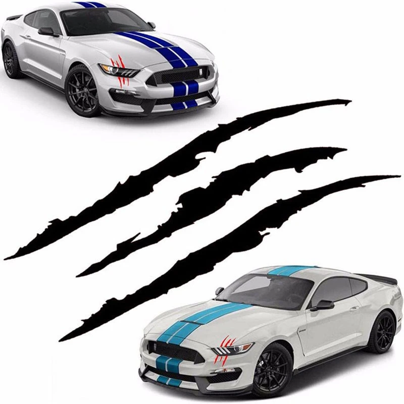 Nálepky na autá SHAP CLAW CAR CAPO Vinyl STRACKER Kreatívna modifikácia Reflexné nálepky Devil Paw Scratches Decorácie auto
