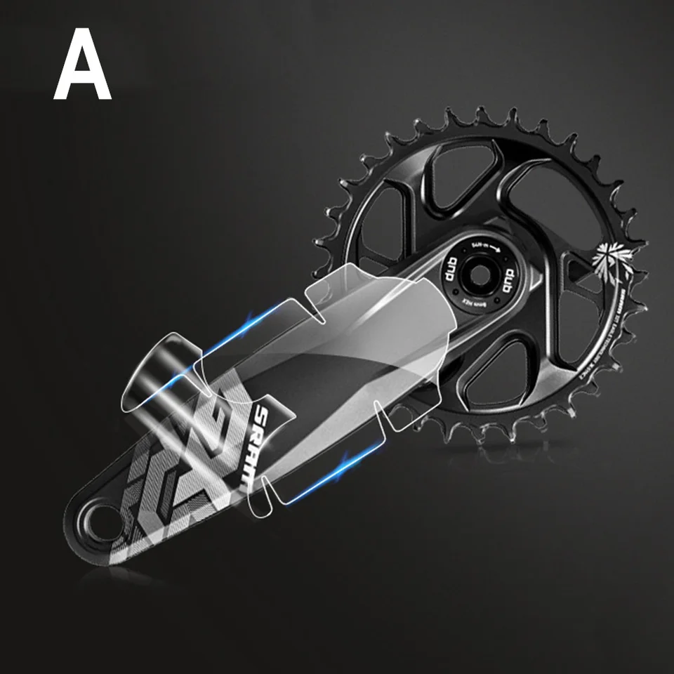 Nálepky na bicykelový chránený nálepky nálepky na cestné bicykle Film TPH pre nálepky na chrániče Crankset Sram/Shiman0 Cycling Crankset
