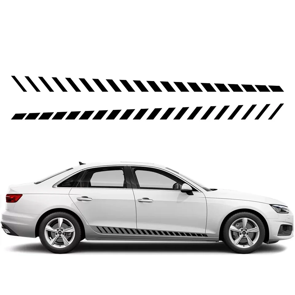 Nálepky na bočné pruhy na autá Stiapka vinylovej grafiky Automatické príslušenstvo pre Audi A4 B8 B9 B7 8W 8K 8E Avant Quattro Allroad B6 B5