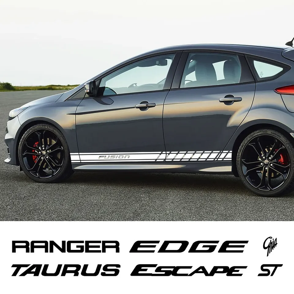 Nálepky na bočné vozidlá pre dvere pre Ford Mondeo Fusion Escape Shelby Edge St Decor Decoration Auto vinylové dekorácie Decal ladenie príslušenstva