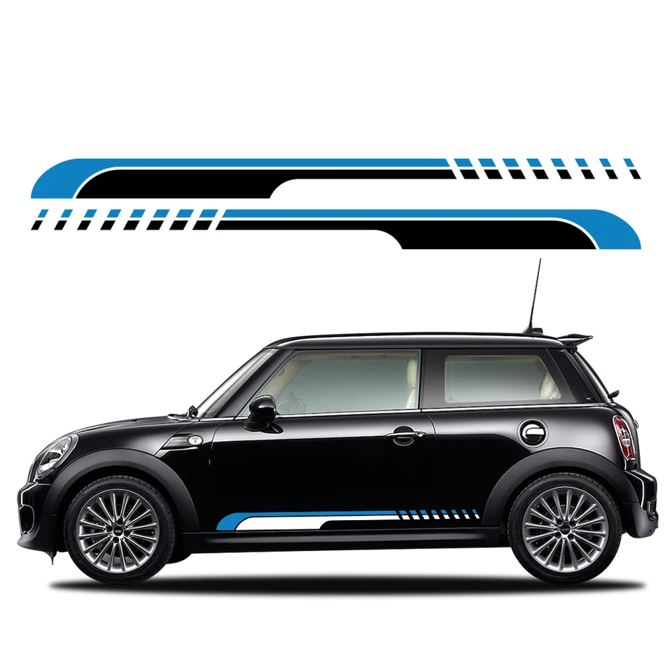 Nálepky na bočné vozidlá pre mini cooper s One JCW F56 F55 F60 R56 R60 R61 R56 F54 ladenie príslušenstva Športové pruhy Vinylové obtisky