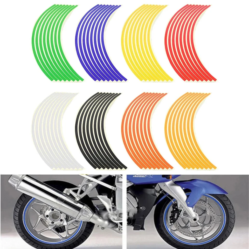 Nálepky na pásku pásky s pásmovými kolesami na kolesá pre Yamaha YZFR1 YZFR3 YZFR25 R120 FZR 600 YZF R1 R3 R25 R6 600R FZ600