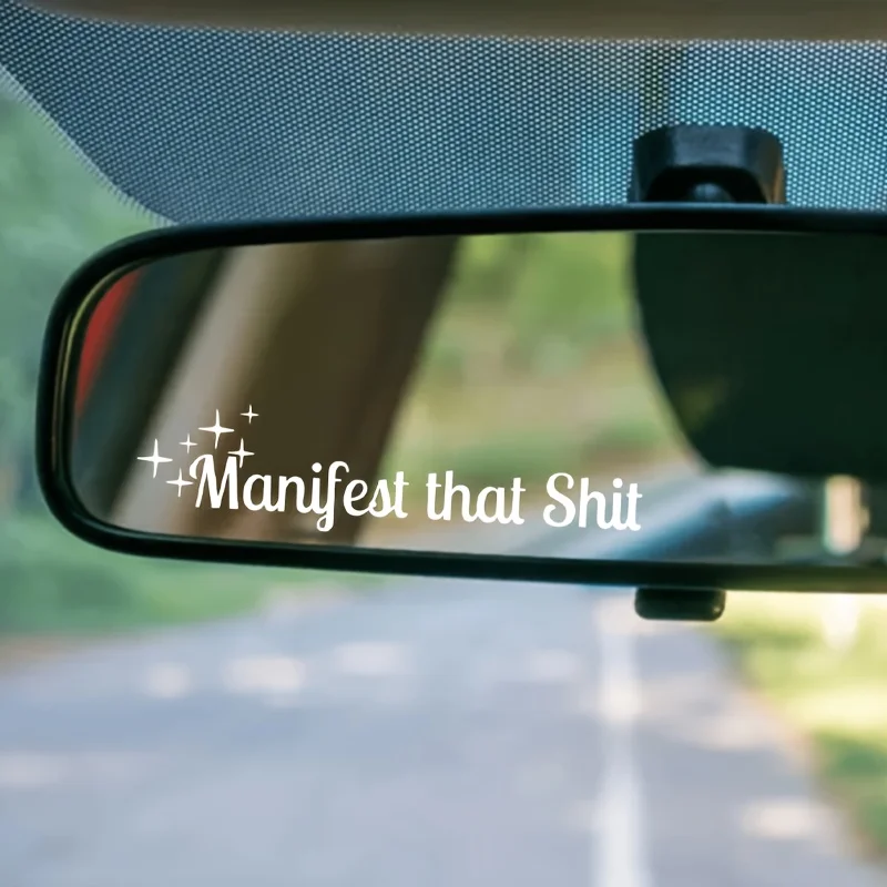 Nálepky na spätné zrkadlo, prejavujú sa, že vtipné nálepky, duševné zdravie, nálepka okna, nálepka pre auto, nálepky vozidla, pozitívna Affirma