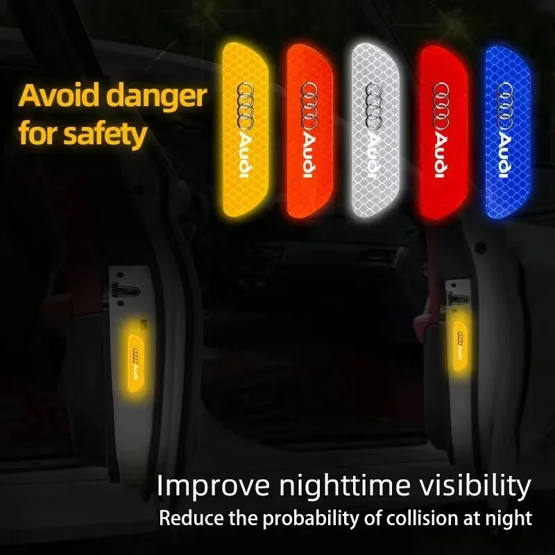 Nálepky na výstražné výstražné nálepky pre reflexnú nálepku automobilov pre Audi A4 A5 A3 A6 S4 S5 S6 S7 Q3 Q5 Q7 C5 C6 B7 B8 Q2 TT A1 A2 SQ3 SQ5